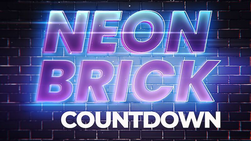 Neon Brick 5 Minute Countdown